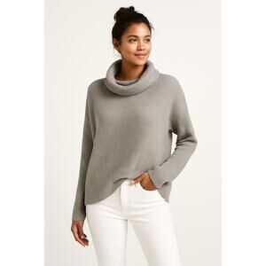 Devotion by Cyrus Women’s Cowl Neck Ribbed Knit Sweater Gray Size Small NWOT